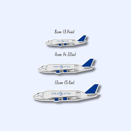 747 Dreamlifter Airplane Sticker