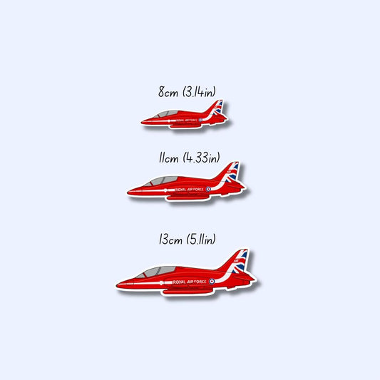Red Arrow Hawk Airplane Sticker