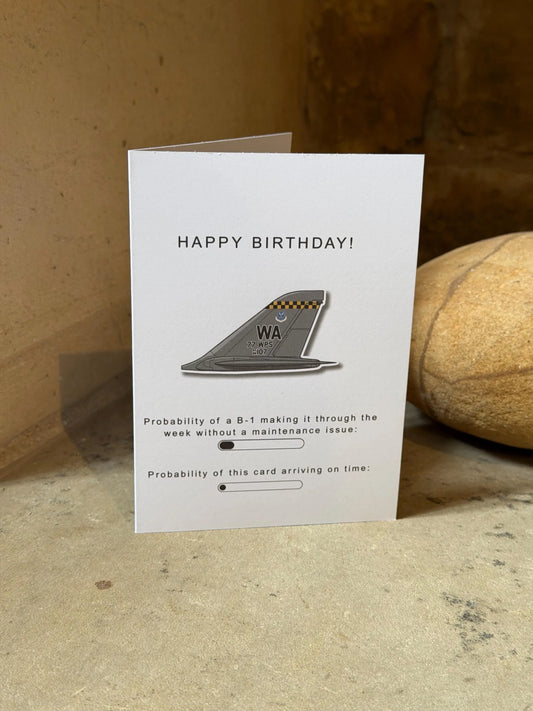 B1 Lancer Belated Birthday Card