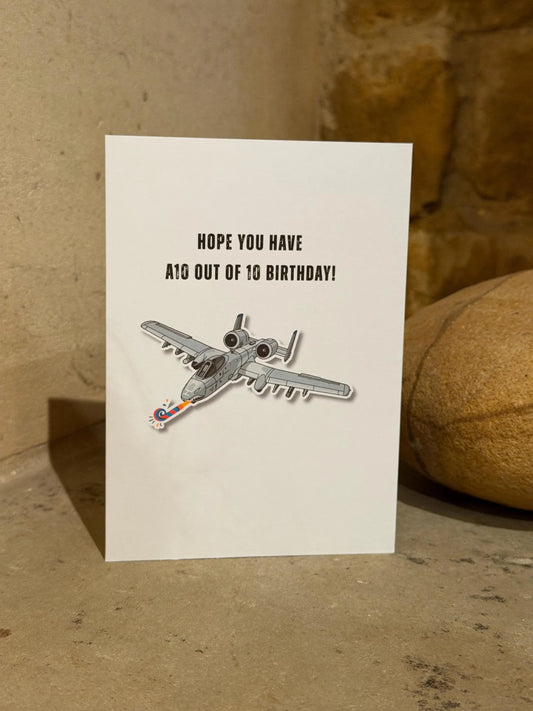 A10 Warthog Birthday Card