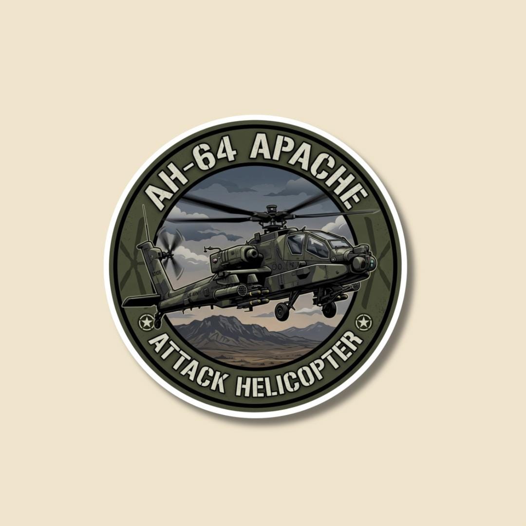 AH64 Apache Sticker
