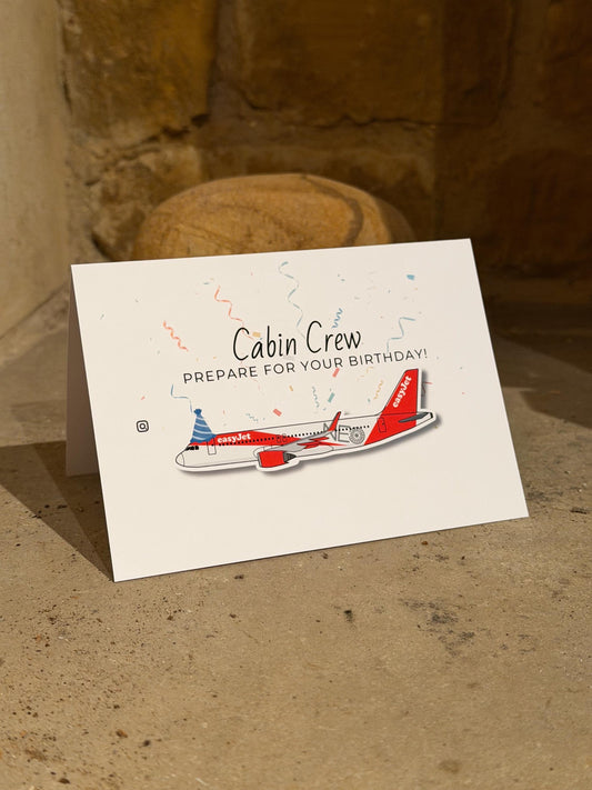 Cabin Crew Birthday Card
