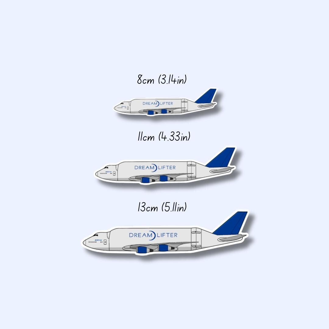 747 Dreamlifter Airplane Sticker