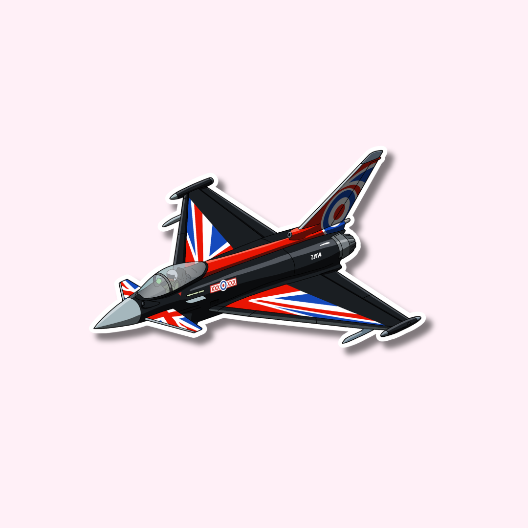 Eurofighter Typhoon BlackJack Livery Aircraft Sticker