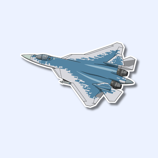 Sukhoi SU-57 Military Aircraft Sticker
