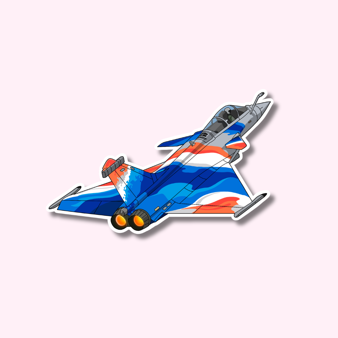 Rafale Fighter Jet Airplane Sticker