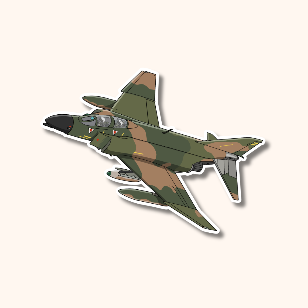 F4 Phantom Military Aircraft Sticker