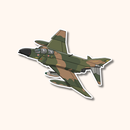 F4 Phantom Military Aircraft Sticker