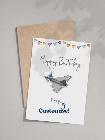 Personalised Eurofighter Typhoon Birthday Card