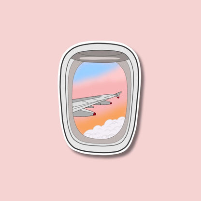 Airplane window Sticker