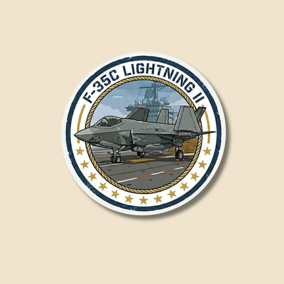 F35C Fighter Jet Sticker