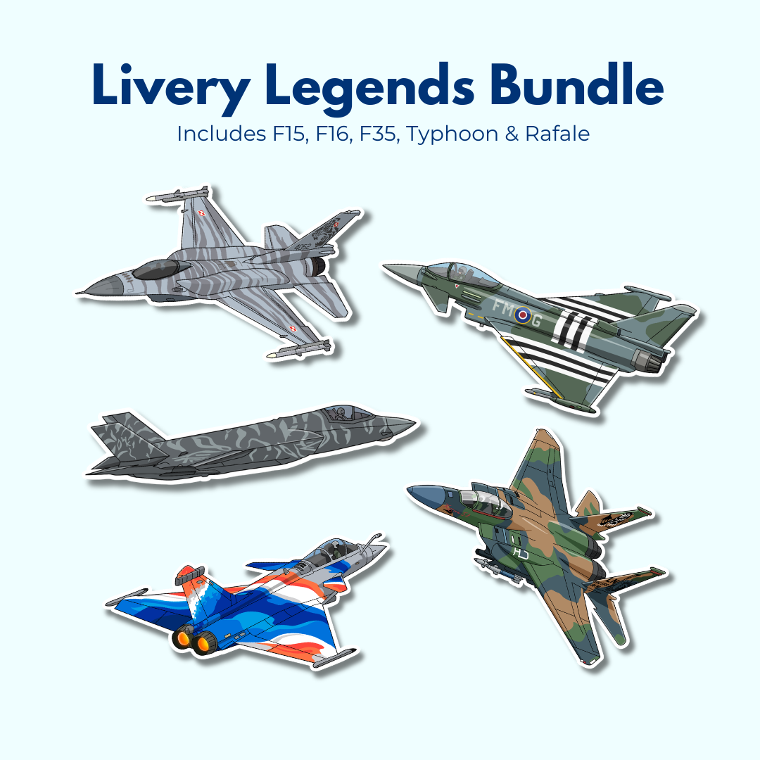 The Livery Legends Fighter Bundle - Sticker Pack