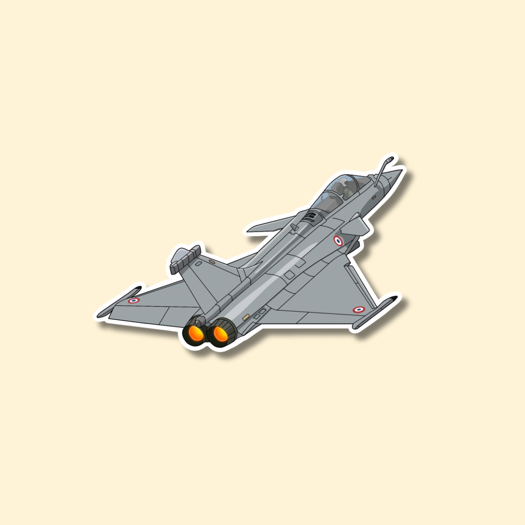 Rafale Fighter Jet Airplane Sticker