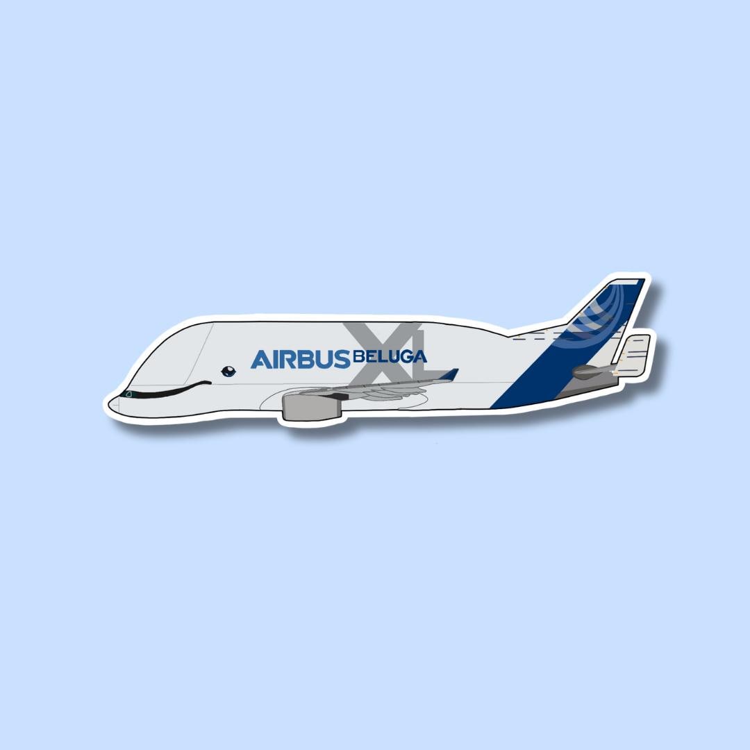 Airbus Beluga XL Airplane Sticker