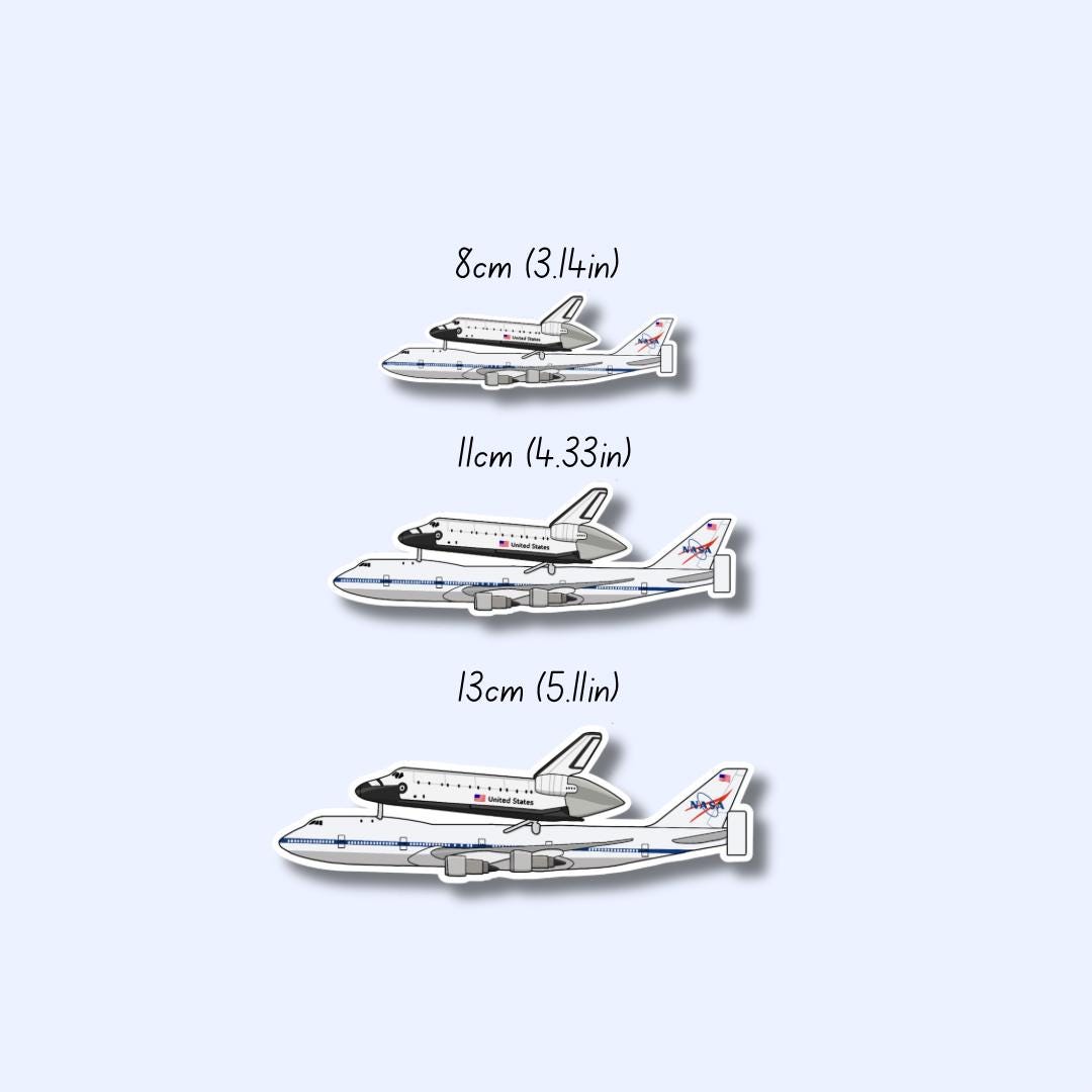 747 Shuttle Carrier Boeing Airplane Sticker