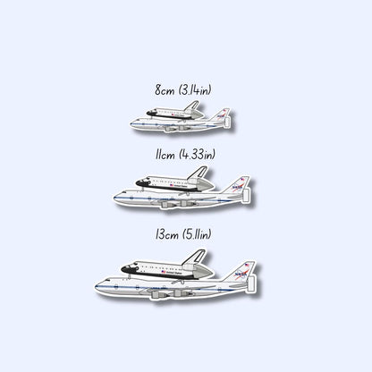 747 Shuttle Carrier Boeing Airplane Sticker