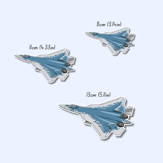 Sukhoi SU-57 Military Aircraft Sticker