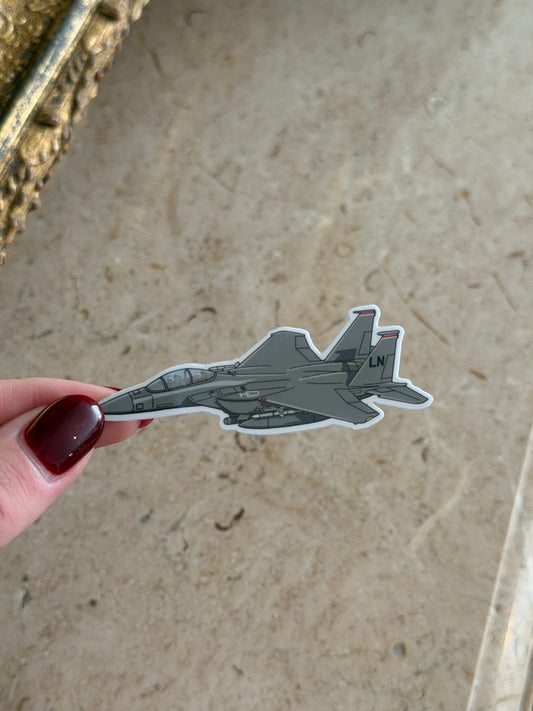 F15E Strike Eagle Fighter Jet Sticker