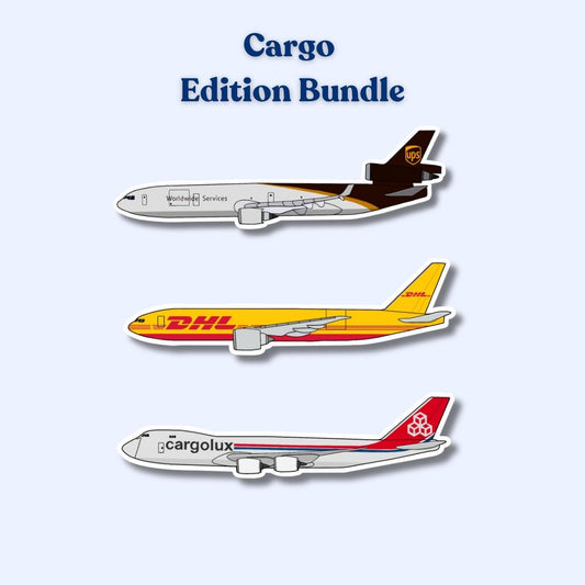 Cargo Bundle Airplane Sticker 3 Pack