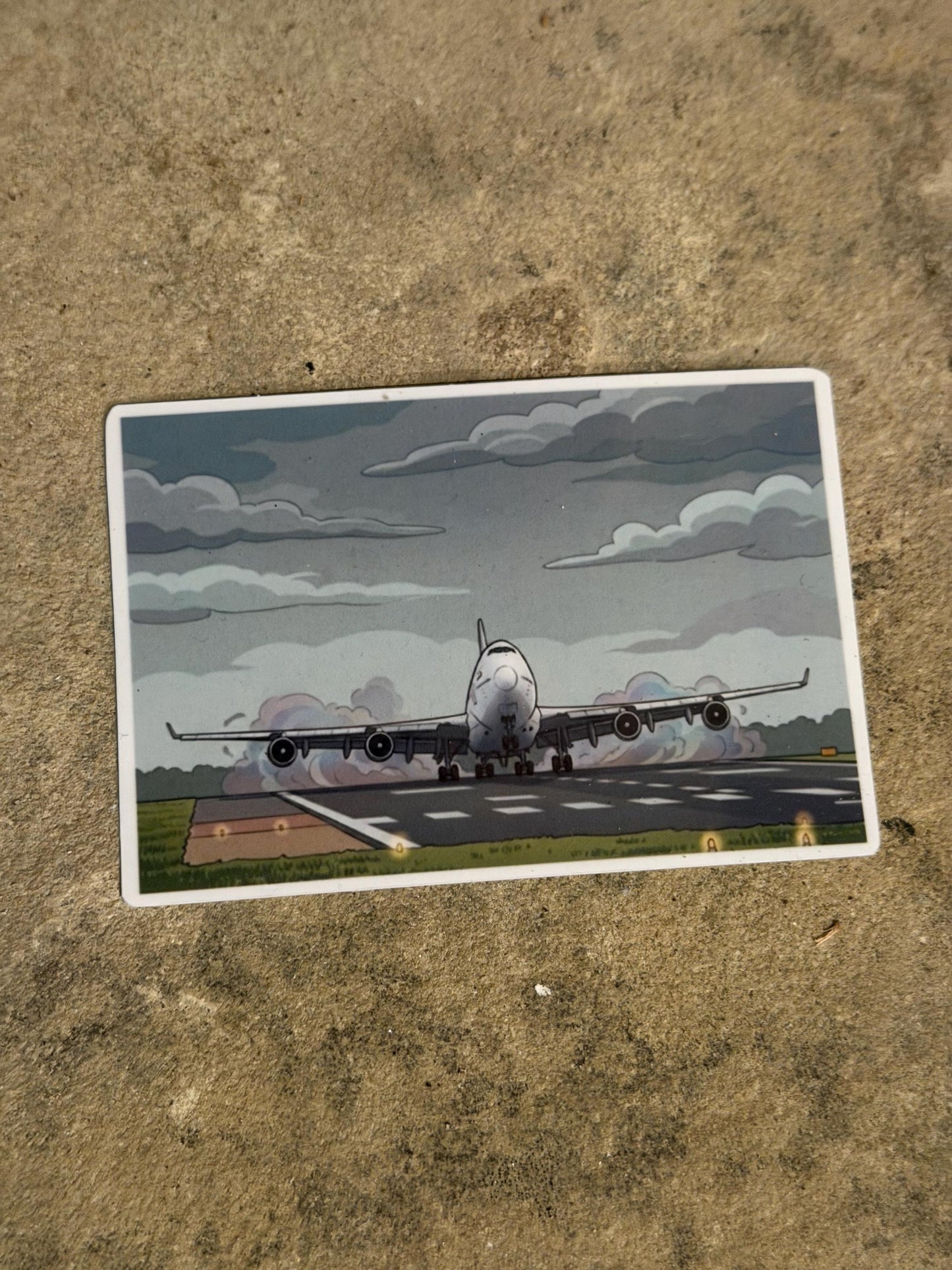 Boeing 747 Take Off Sticker