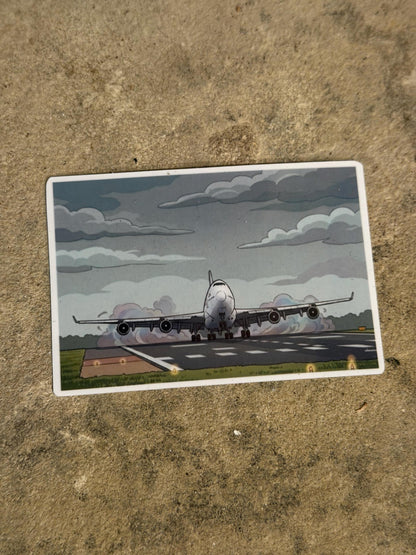 Boeing 747 Take Off Sticker