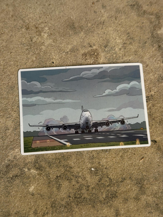 Boeing 747 Take Off Sticker