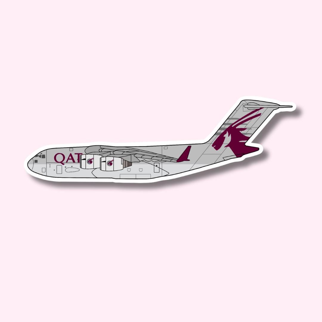 Qatar C17 Globemaster Sticker