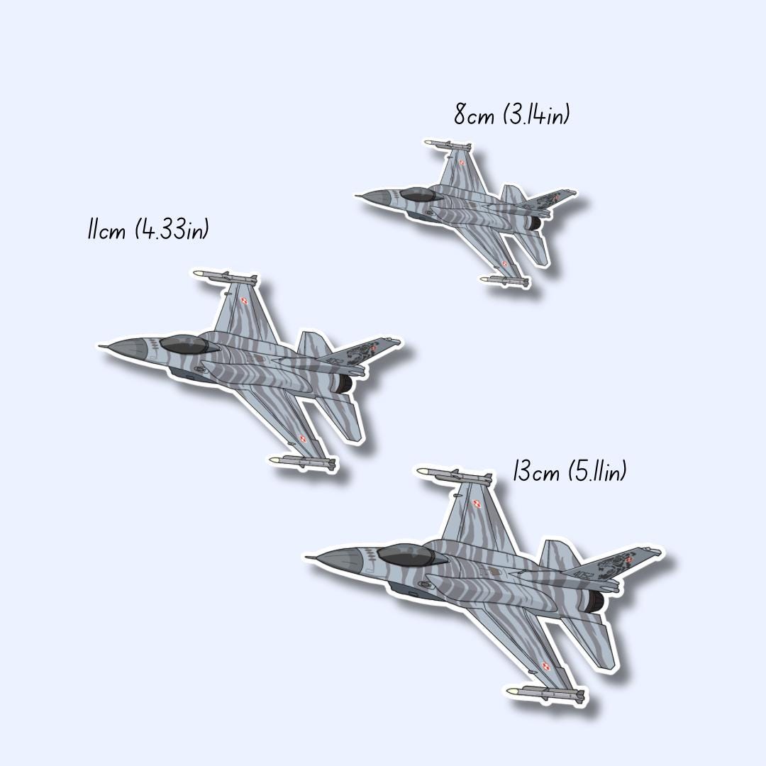Polish F16 Fighting Falcon Sticker