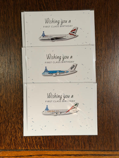 Airbus A380 Birthday Card