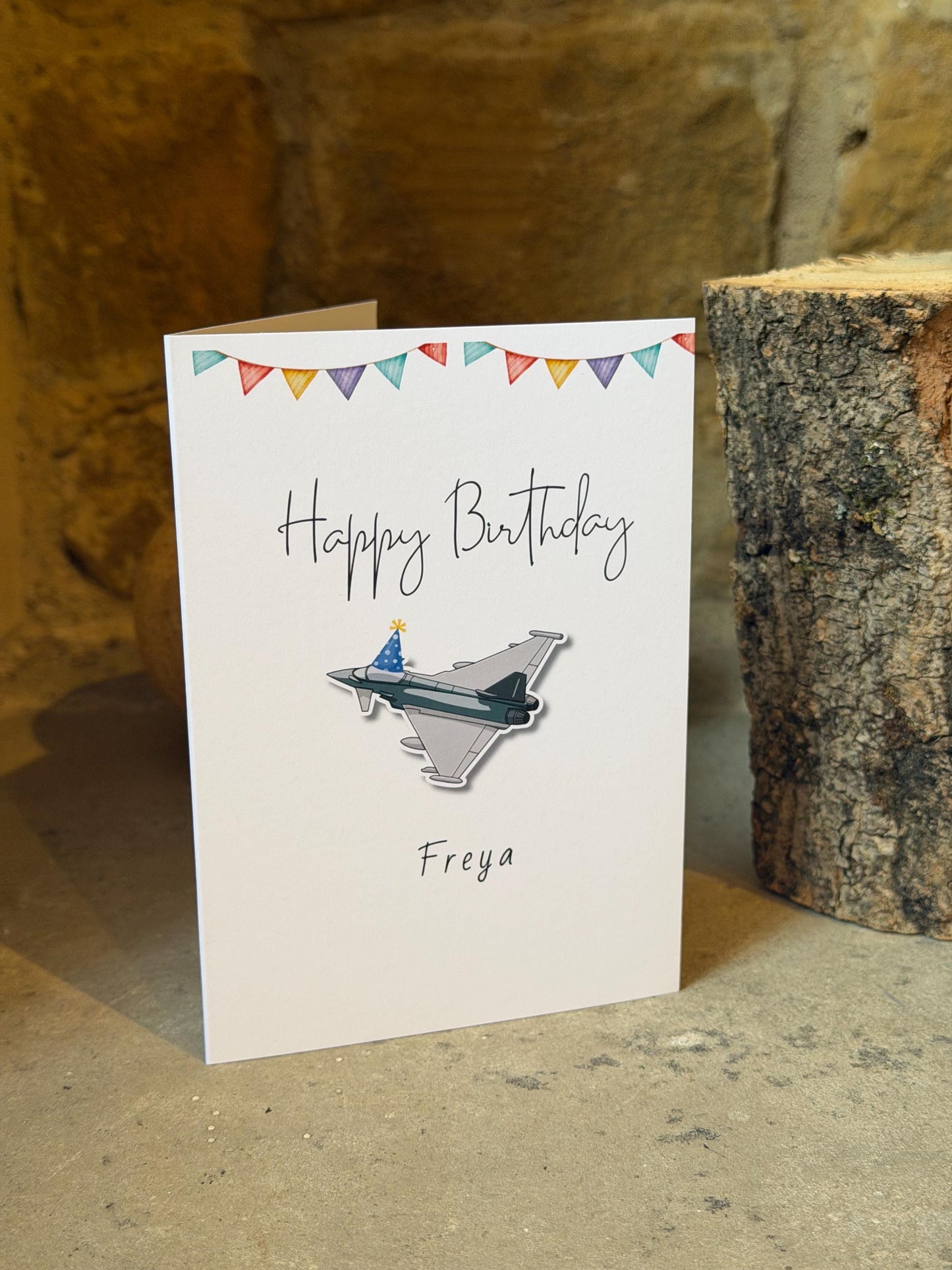 Personalised Eurofighter Typhoon Birthday Card
