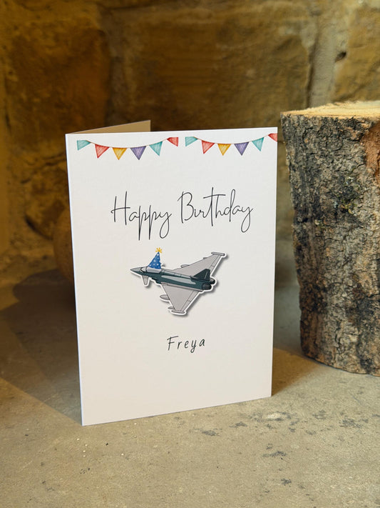 Personalised Eurofighter Typhoon Birthday Card