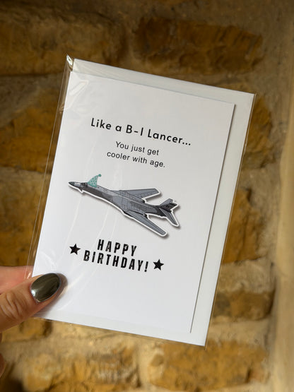 B1 Lancer Birthday Card