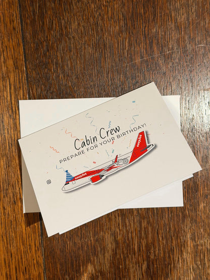 Cabin Crew Birthday Card