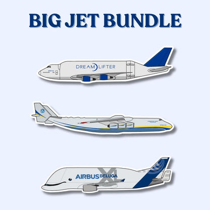 Big Jets Bundle Airplane Stickers