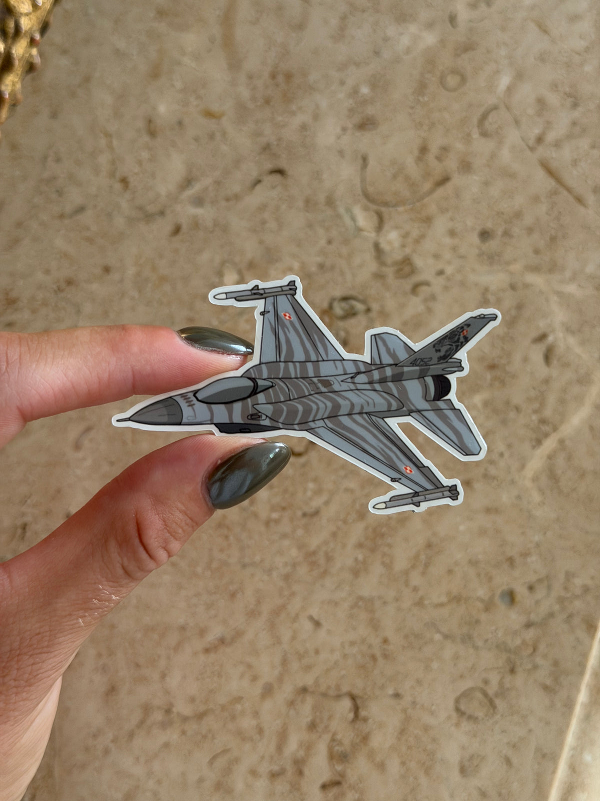 Polish F16 Fighting Falcon Sticker