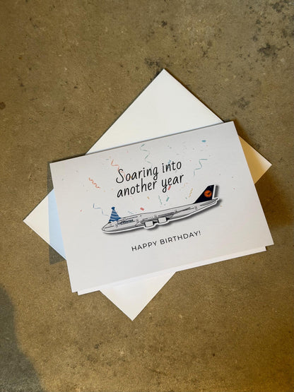 Boeing 747 Birthday Card