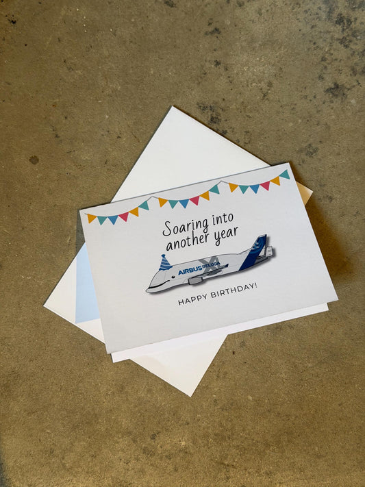 Airbus Beluga Birthday Card