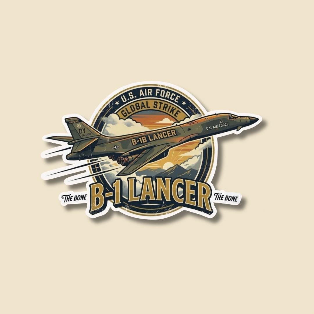B1 Lancer Military Sticker