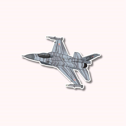 Polish F16 Fighting Falcon Sticker