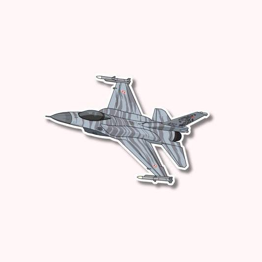 Polish F16 Fighting Falcon Sticker