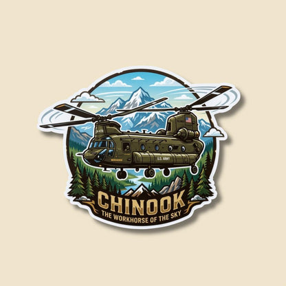 Chinook Military Sticker