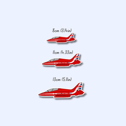 Red Arrow Hawk Airplane Sticker
