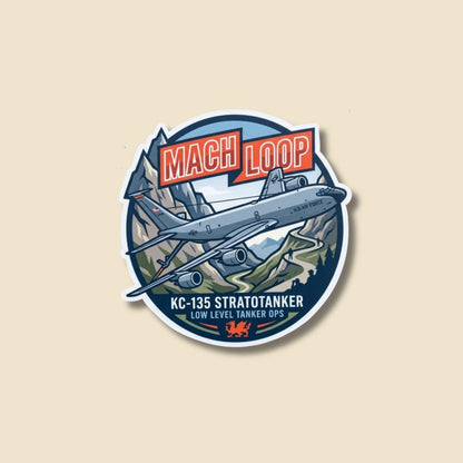 KC-135 Stratotanker Mach Loop Sticker