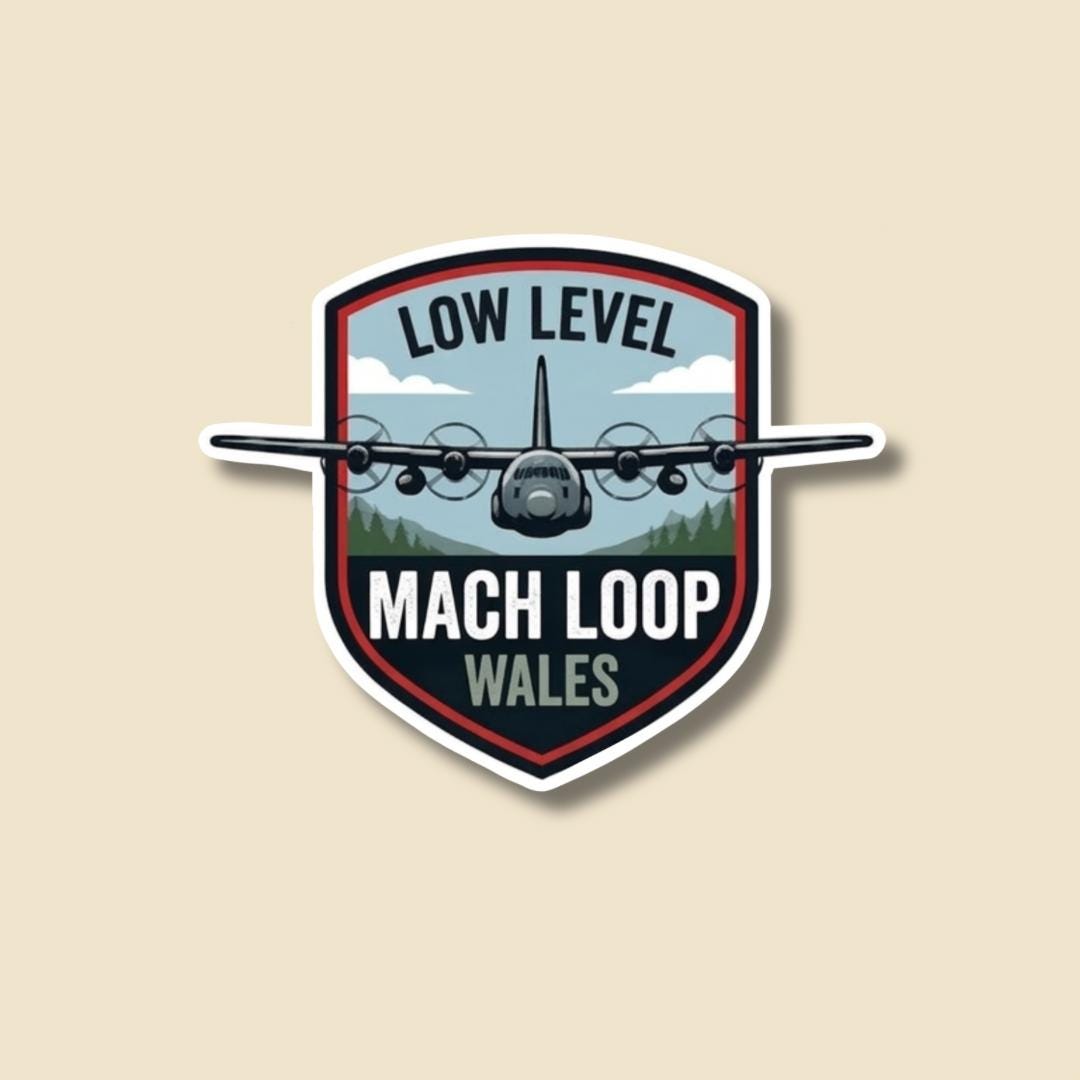 C130 Hercules Mach Loop Sticker