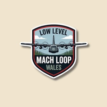 C130 Hercules Mach Loop Sticker