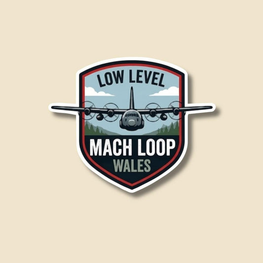 C130 Hercules Mach Loop Sticker