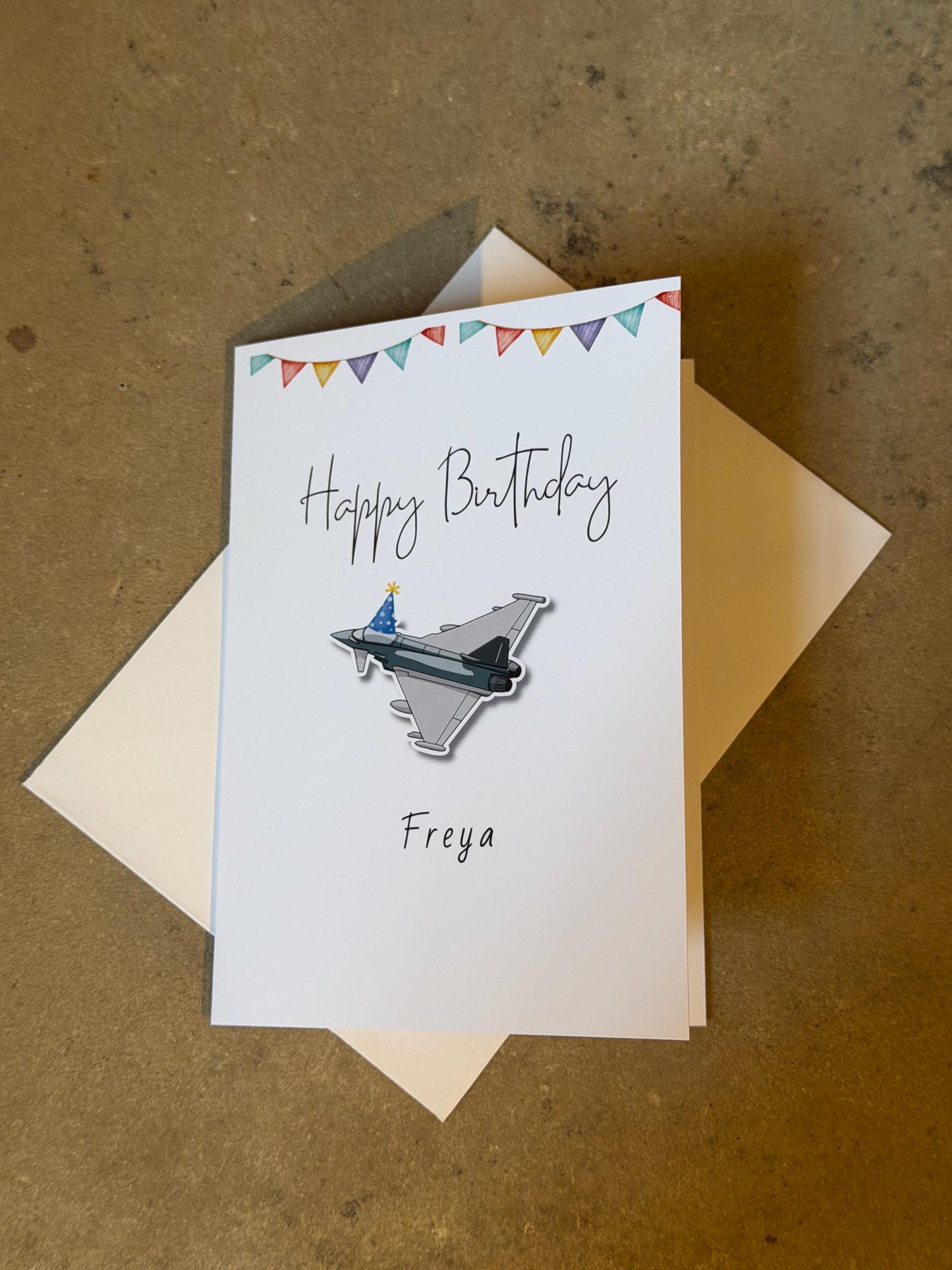 Personalised Eurofighter Typhoon Birthday Card