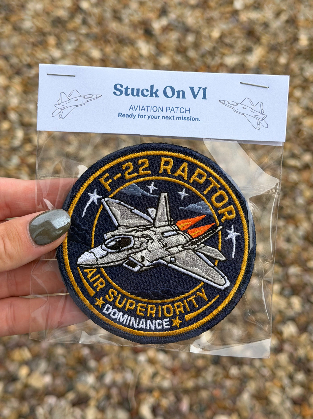 F22 Raptor Military Patch