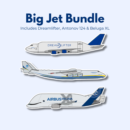 Big Jets Bundle Airplane Stickers