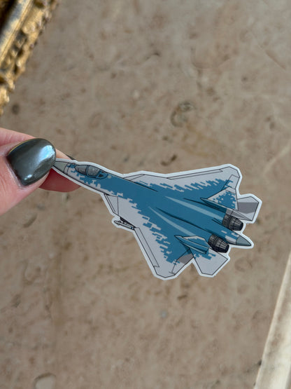 Sukhoi SU-57 Military Aircraft Sticker